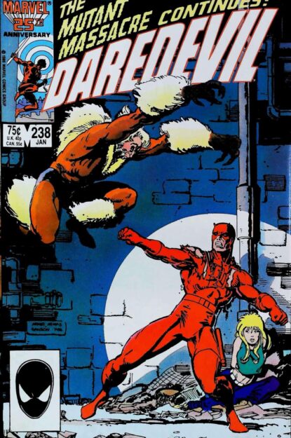 Couverture de DAREDEVIL (1964) #238 - par Art Adams - lecubeacomics.com