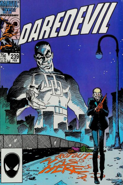 DAREDEVIL (1964) #239 - Marvel - lecubeacomics.com Couverture de DAREDEVIL (1964) #239 - par Art Adams - lecubeacomics.com