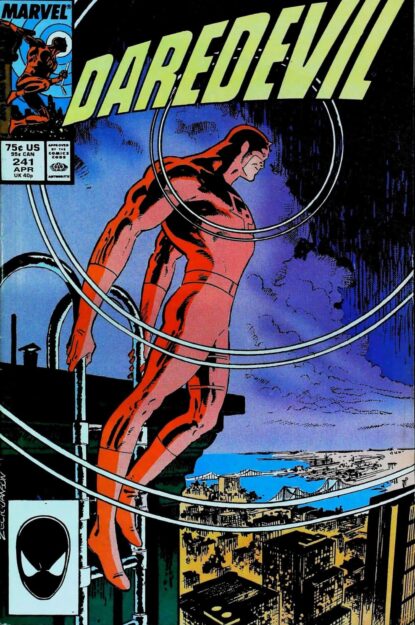 Couverture de DAREDEVIL (1964) #241 - par Klaus Janson - lecubeacomics.com