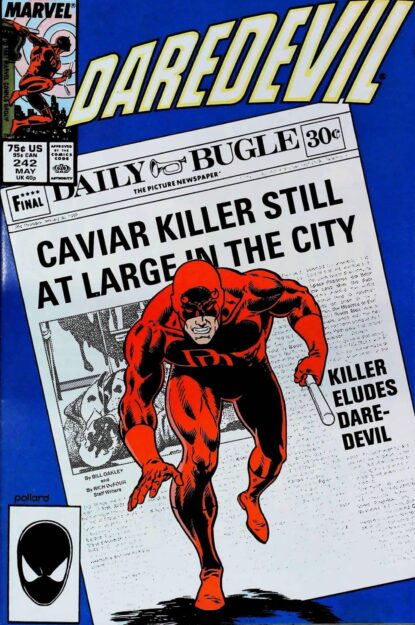 Couverture de DAREDEVIL (1964) #242 - par Keith Pollard - lecubeacomics.com