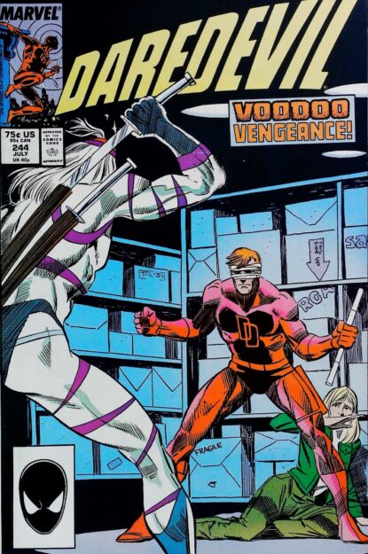 DAREDEVIL (1964) #244 - Marvel - lecubeacomics.com Couverture de DAREDEVIL (1964) #244 - par Louis Williams - lecubeacomics.com