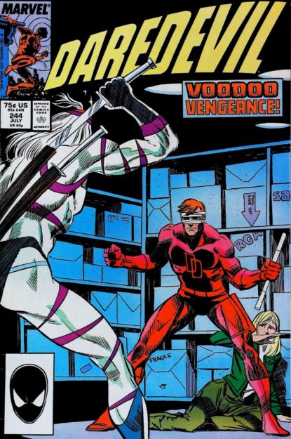 Couverture de DAREDEVIL (1964) #244 - par Louis Williams - lecubeacomics.com