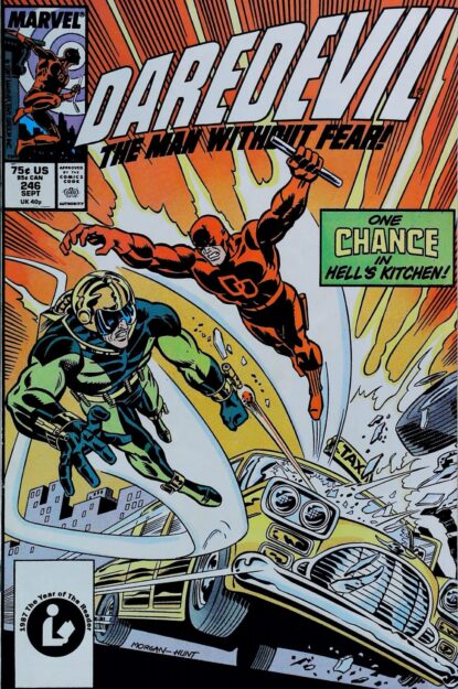 DAREDEVIL (1964) #246 - Marvel - lecubeacomics.com Couverture de DAREDEVIL (1964) #246 - par Dave Hunt - lecubeacomics.com