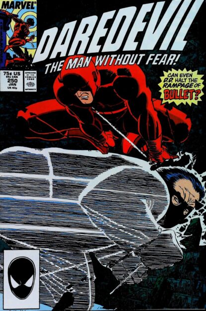 Couverture de DAREDEVIL (1964) #250 - par John Romita Jr. - lecubeacomics.com
