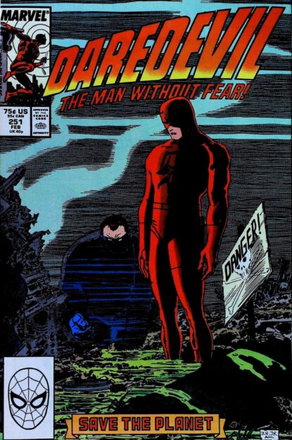Couverture de DAREDEVIL (1964) #251 - par John Romita Jr. - lecubeacomics.com