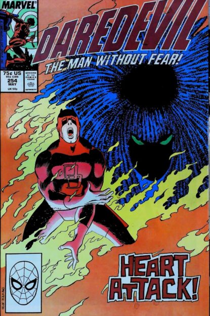 Couverture de DAREDEVIL (1964) #254 - par John Romita Jr. - lecubeacomics.com