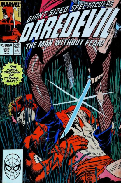 Couverture de DAREDEVIL (1964) #260 - par John Romita Jr. - lecubeacomics.com