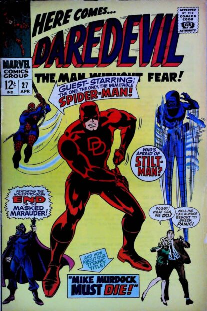 Couverture de DAREDEVIL (1964) #27 - par Gene Colan - lecubeacomics.com