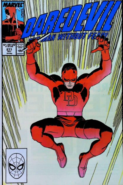 Couverture de DAREDEVIL (1964) #271 - par John Romita Jr. - lecubeacomics.com