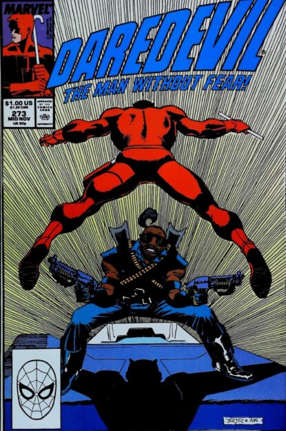 Couverture de DAREDEVIL (1964) #273 - par John Romita Jr. - lecubeacomics.com