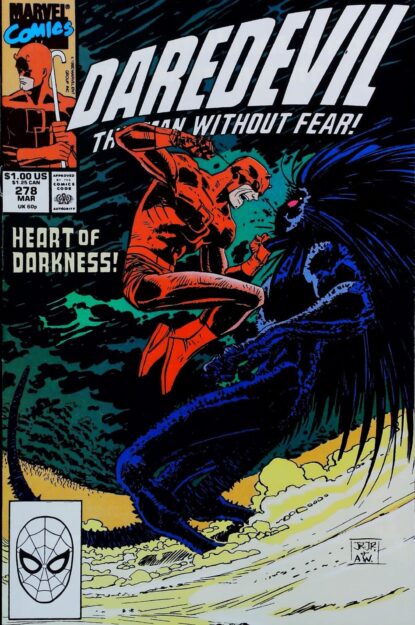 DAREDEVIL (1964) #278 - Marvel - lecubeacomics.com Couverture de DAREDEVIL (1964) #278 - par John Romita Jr. - lecubeacomics.com