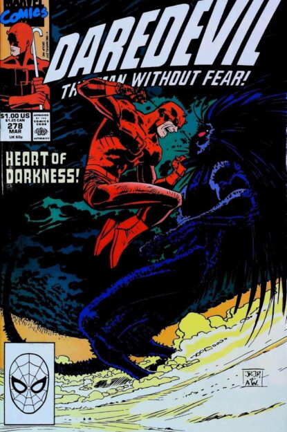 Couverture de DAREDEVIL (1964) #278 - par John Romita Jr. - lecubeacomics.com