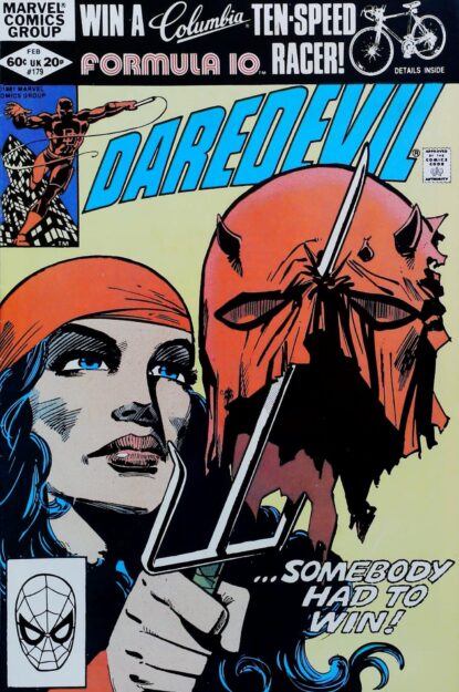 DAREDEVIL (1964) #179 - Marvel - lecubeacomics.com Couverture de DAREDEVIL (1964) #179 - par Frank Miller - lecubeacomics.com