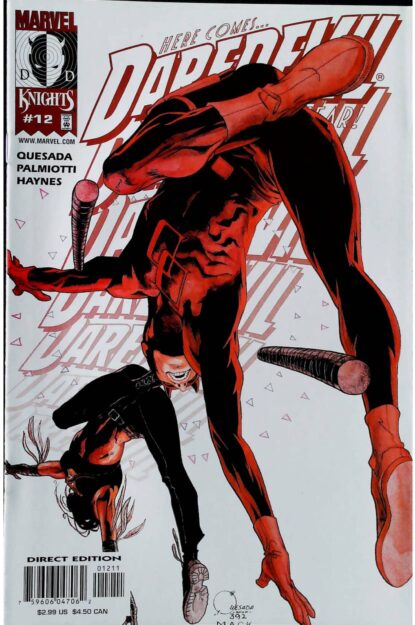 Couverture de DAREDEVIL (1998) #12 - par Joe Quesada - lecubeacomics.com