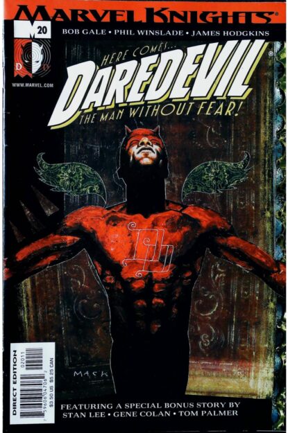 Couverture de DAREDEVIL (1998) #20 - par David Mack - lecubeacomics.com