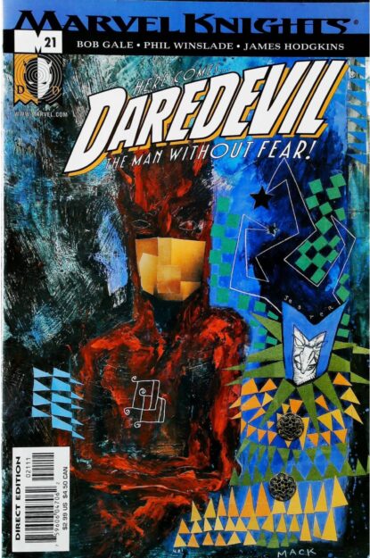 Couverture de DAREDEVIL (1998) #21 - par David Mack - lecubeacomics.com