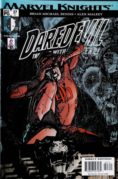Couverture de DAREDEVIL (1998) #27 - par Alex Maleev - lecubeacomics.com