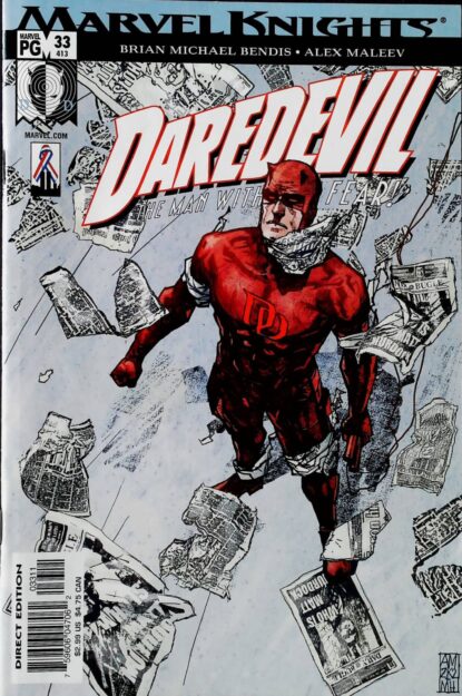 Couverture de DAREDEVIL (1998) #33 - par Alex Maleev - lecubeacomics.com