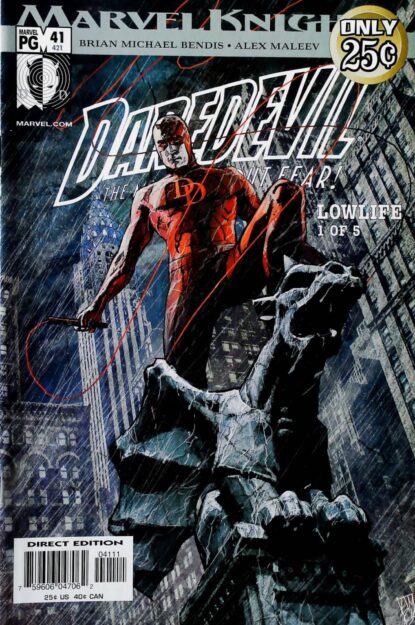 Couverture de DAREDEVIL (1998) #41 - par Alex Maleev - lecubeacomics.com