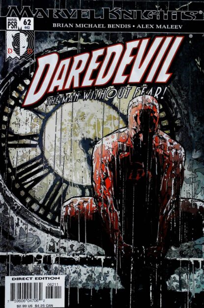 Couverture de DAREDEVIL (1998) #62 - par Alex Maleev - lecubeacomics.com