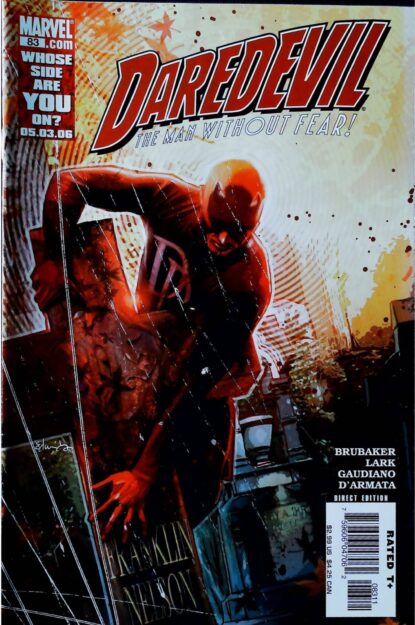 Couverture de DAREDEVIL (1998) #83 - par Tommy Lee Edwards - lecubeacomics.com