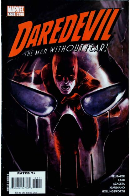 Couverture de DAREDEVIL (1998) #105 - par Marko Djurdjevic - lecubeacomics.com