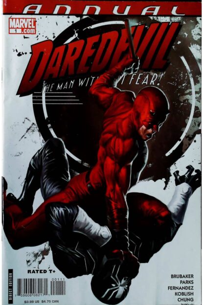 Couverture de DAREDEVIL (2007) ANNUAL #1 - par Marko Djurdjevic - lecubeacomics.com