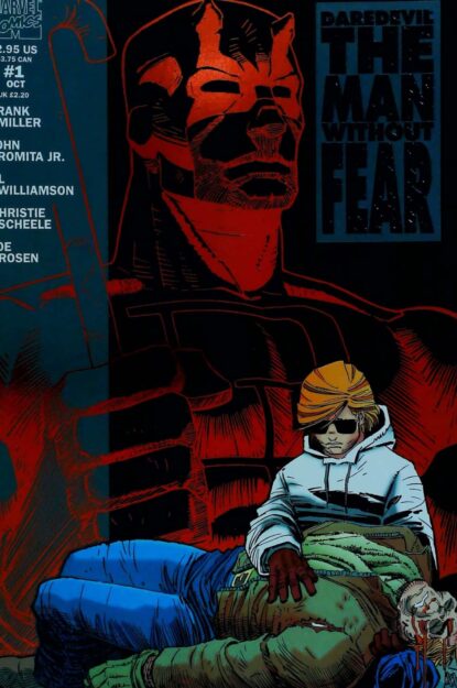 Couverture de DAREDEVIL : THE MAN WITHOUT FEAR (1993) #1-5 COMPLETE SET - par John Romita Jr. - lecubeacomics.com