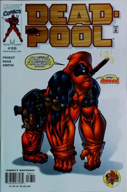 Couverture de DEADPOOL (1997) #36 - par Dan Norton - lecubeacomics.com
