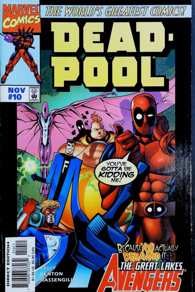 Deadpool #10, vue de l'exemplaire
