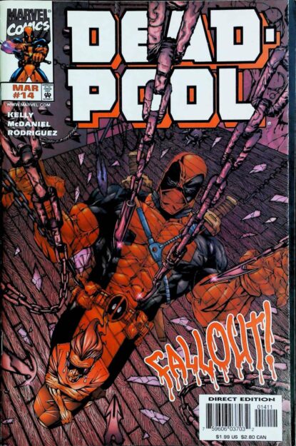 Couverture de DEADPOOL (1997) #14 - par Walter Mcdaniel - lecubeacomics.com