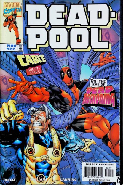 Couverture de DEADPOOL (1997) #22 - par Anthony Williams - lecubeacomics.com