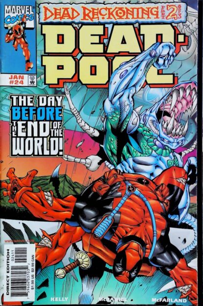 Couverture de DEADPOOL (1997) #24 - par Walter Mcdaniel - lecubeacomics.com