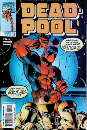 Couverture de DEADPOOL (1997) #26 - par Pete Woods - lecubeacomics.com