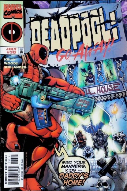 Couverture de DEADPOOL (1997) #30 - par Pete Woods - lecubeacomics.com