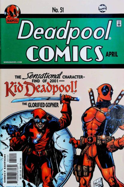 Couverture de DEADPOOL (1997) #51 - par Darick Robertson - lecubeacomics.com