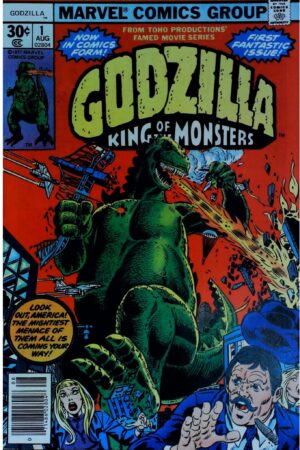 Couverture de GODZILLA (1977) #1 - par Herb Trimpe - lecubeacomics.com
