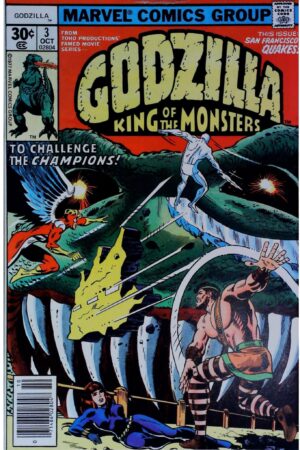 Couverture de GODZILLA (1977) #3 - par Herb Trimpe - lecubeacomics.com