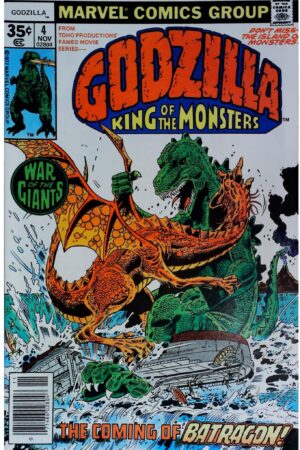 Couverture de GODZILLA (1977) #4 - par Herb Trimpe - lecubeacomics.com