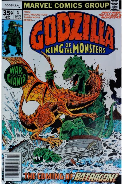 Couverture de GODZILLA (1977) #4 - par Herb Trimpe - lecubeacomics.com