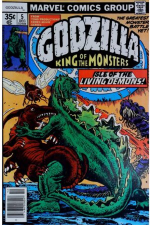 Couverture de GODZILLA (1977) #5 - par Herb Trimpe - lecubeacomics.com