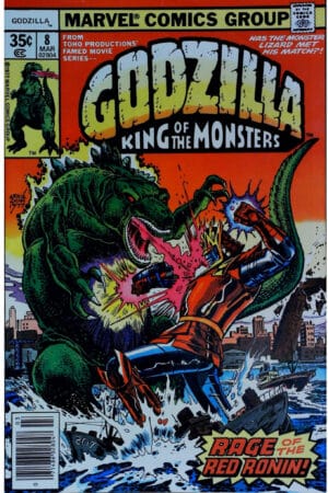 Couverture de GODZILLA (1977) #8 - par Ernie Chan - lecubeacomics.com