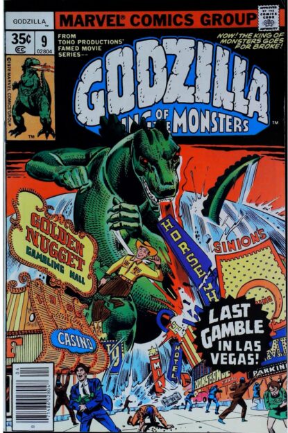 Couverture de GODZILLA (1977) #9 - par Herb Trimpe - lecubeacomics.com