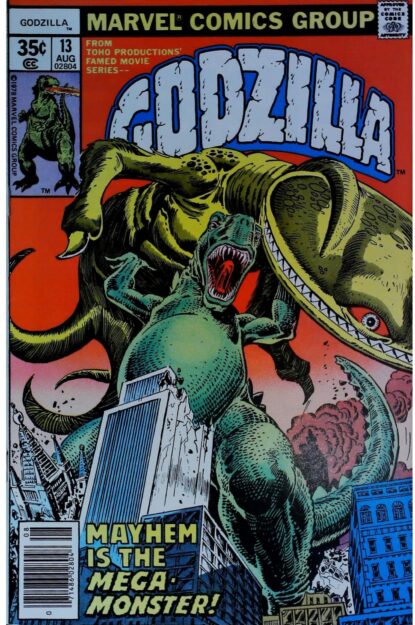 Couverture de GODZILLA (1977) #13 - par Herb Trimpe - lecubeacomics.com
