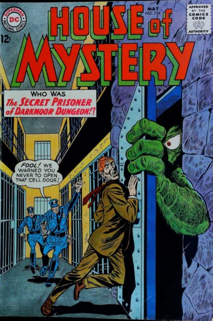 Couverture de HOUSE OF MYSTERY (1951) #134 - par Dick Dillin - lecubeacomics.com