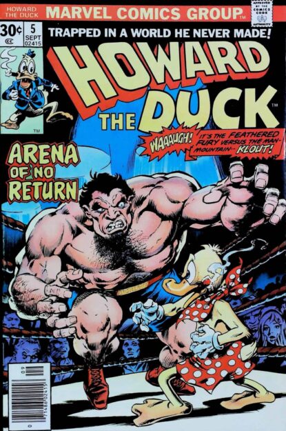 Couverture de HOWARD THE DUCK (1976) #5 - par Gene Colan - lecubeacomics.com