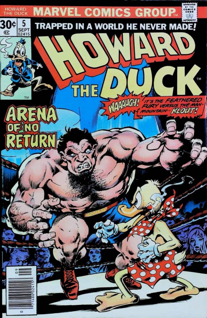 Howard The Duck #5, vue de l'exemplaire