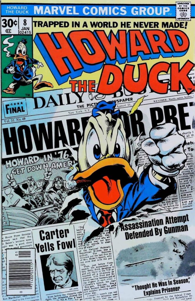 Howard The Duck #8, vue de l'exemplaire