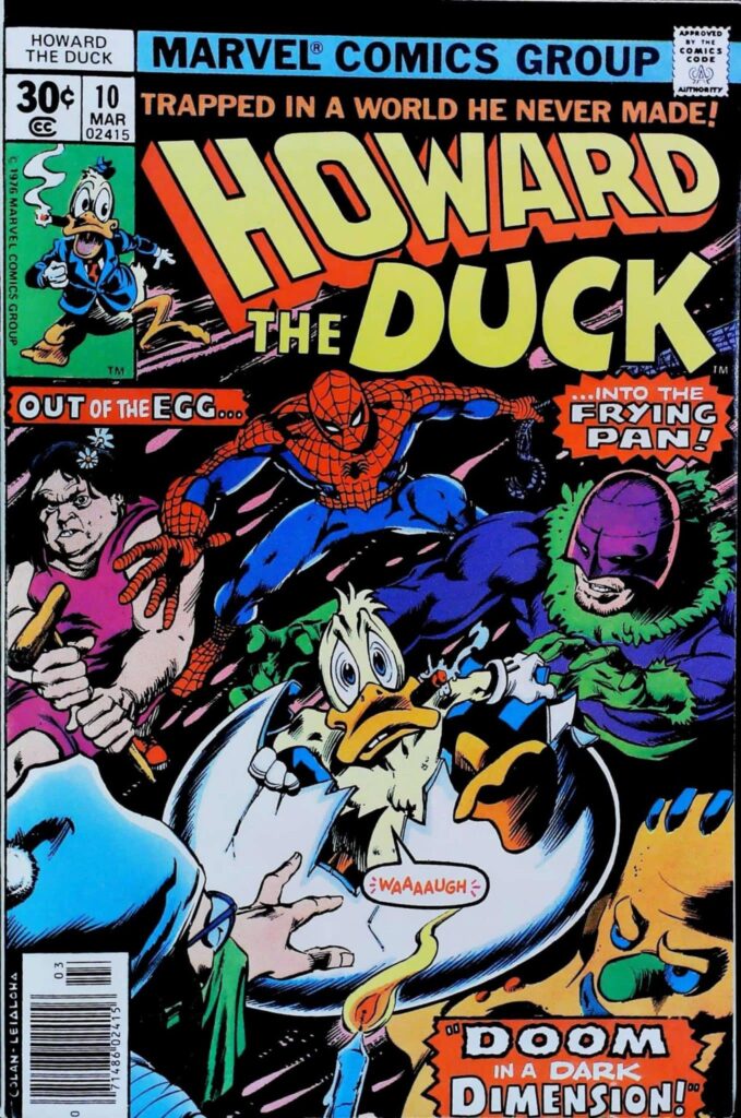 Howard The Duck #10, vue de l'exemplaire