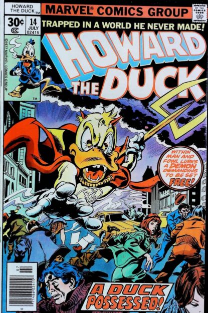 Couverture de HOWARD THE DUCK (1976) #14 - par Gene Colan - lecubeacomics.com